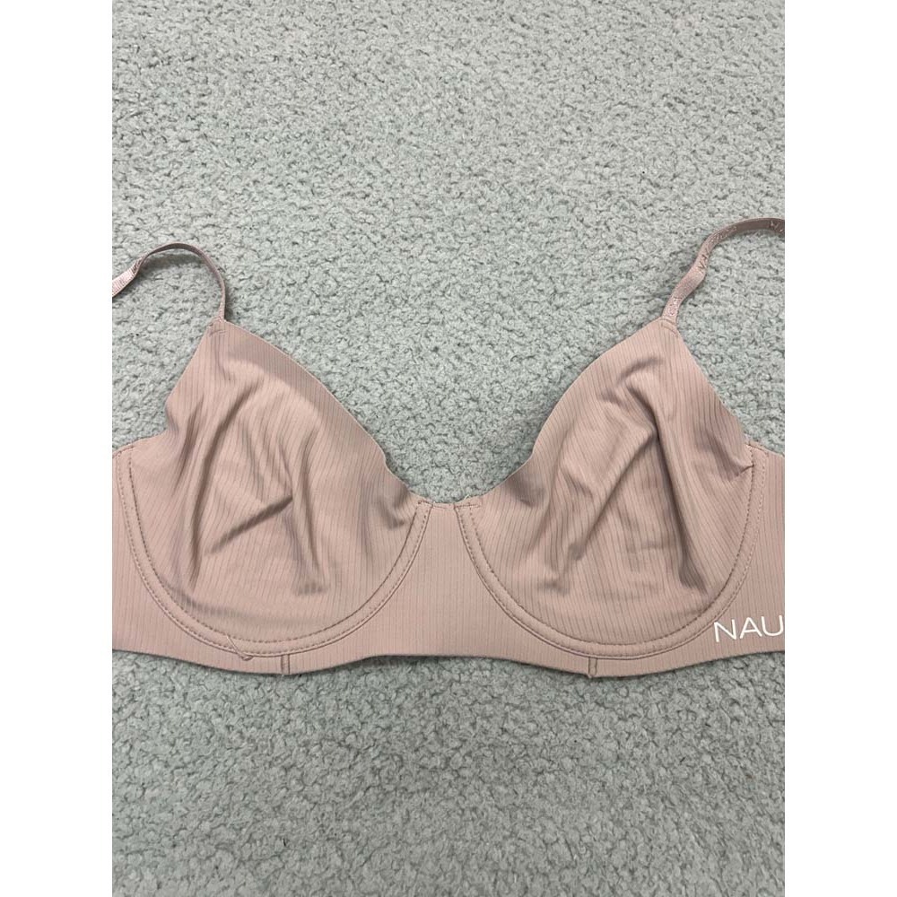 Nautica Ribbed Light Pink Underwire Bra